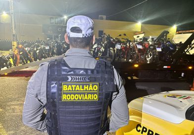 Mais de 500 motos com escapamentos barulhentos já foram removidas pela PM em Natal e Parnamirim em 2025