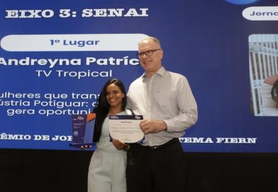 TV Tropical vence Prêmio de Jornalismo do Sistema Fiern