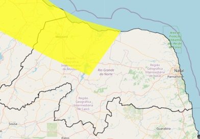 Inmet emite alerta de chuvas intensas para 28 municípios do RN; confira