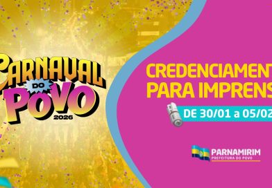 Prefeitura abre credenciamento da imprensa para o Carnaval do Povo 2026 Prefeitura abre credenciamento da imprensa para o Carnaval do Povo 2026