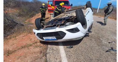 Jovem de 25 anos morre após capotamento na Costa Branca do RN