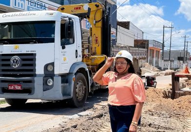 Prefeita Nilda anuncia conclusão da obra de drenagem de Monte Castelo Prefeita Nilda anuncia conclusão da obra de drenagem de Monte Castelo