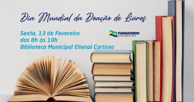Dia Mundial da Doação de Livros terá ação especial em Parnamirim