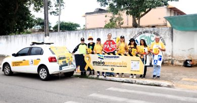 Campanha Maio Amarelo: Blitz educativa conscientiza condutores e pedestres em Rosa dos Ventos Campanha Maio Amarelo: Blitz educativa conscientiza condutores e pedestres em Rosa dos Ventos