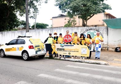 Campanha Maio Amarelo: Blitz educativa conscientiza condutores e pedestres em Rosa dos Ventos Campanha Maio Amarelo: Blitz educativa conscientiza condutores e pedestres em Rosa dos Ventos