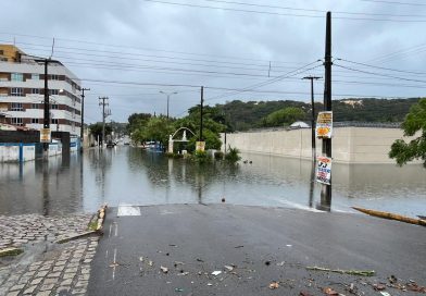 Inmet alerta para alagamentos e chuva forte em todo o RN