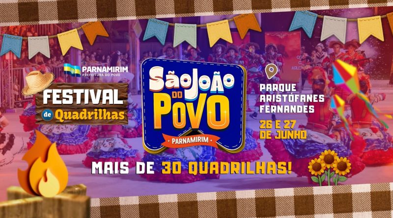Prefeitura divulga ordem das apresentações das quadrilhas juninas no São João do Povo 2026 Prefeitura divulga ordem das apresentações das quadrilhas juninas no São João do Povo 2026