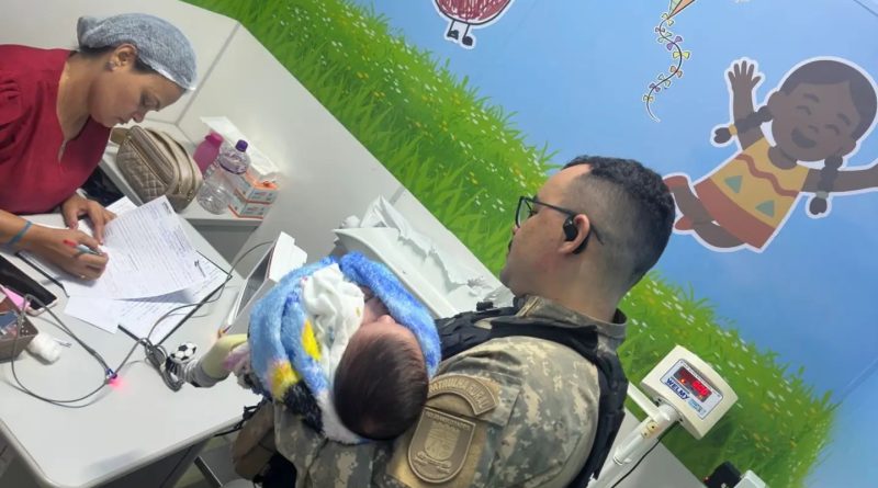 Polícia Militar salva bebê engasgado em Parnamirim