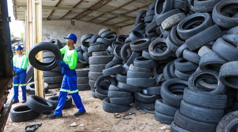 Pneus inservíveis recebem destinação ambientalmente adequada em Parnamirim