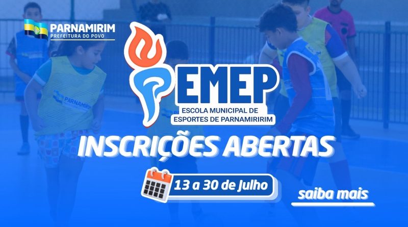 Parnamirim abre inscrições para Escola Municipal de Esporte (EMEP) Parnamirim abre inscrições para Escola Municipal de Esporte (EMEP)