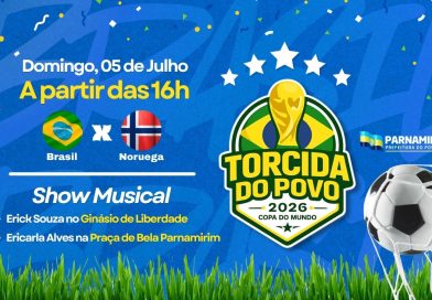Parnamirim prepara transmissão de Brasil x Noruega neste domingo, 5 de julho Parnamirim prepara transmissão de Brasil x Noruega neste domingo, 5 de julho