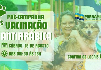 Prefeitura realiza mais uma etapa da pré-campanha de vacinação antirrábica neste sábado, 15 de agosto