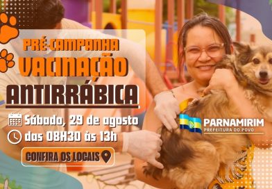 Vacinação antirrábica: Pré-campanha de imunização continua neste sábado, 29 Vacinação antirrábica: Pré-campanha de imunização continua neste sábado, 29