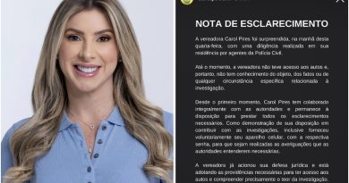 NOTA DE ESCLARECIMENTO DA VEREADORA CAROL PIRES NOTA DE ESCLARECIMENTO DA VEREADORA CAROL PIRES