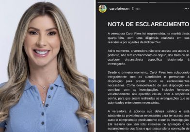 NOTA DE ESCLARECIMENTO DA VEREADORA CAROL PIRES NOTA DE ESCLARECIMENTO DA VEREADORA CAROL PIRES